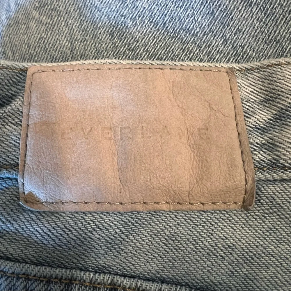 Everlane The Relaxed Straight Fit‎ Frayed Jean Shorts